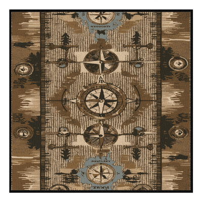 Washable Orienteering Sports Area Rug