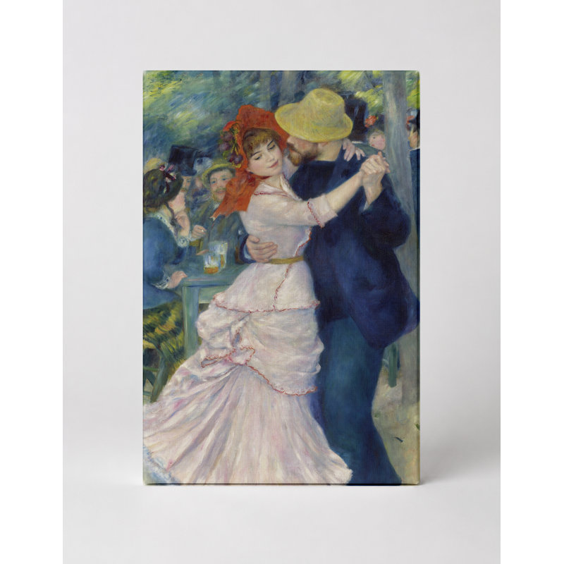 «Dance at Bougival» (1883) - Portrait, art mural sur toile, 14" W x 11" H