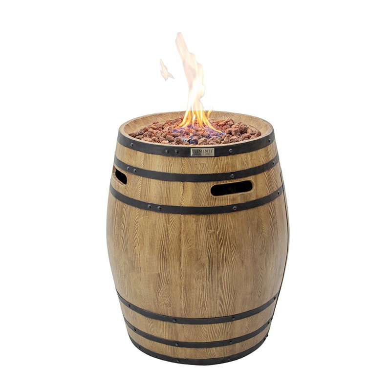 Napa Round Concrete Propane Smokeless Fire Column