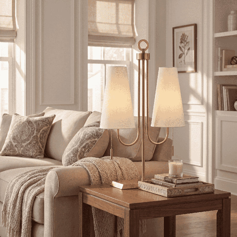 Wilkes 2-Light Table Lamp by Dann Foley