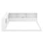 Queen Size Wooden Daybed With Integrated Storage Shelves, L-Shaped Corner Bed Equipped With USB And LED Lights-1387102733