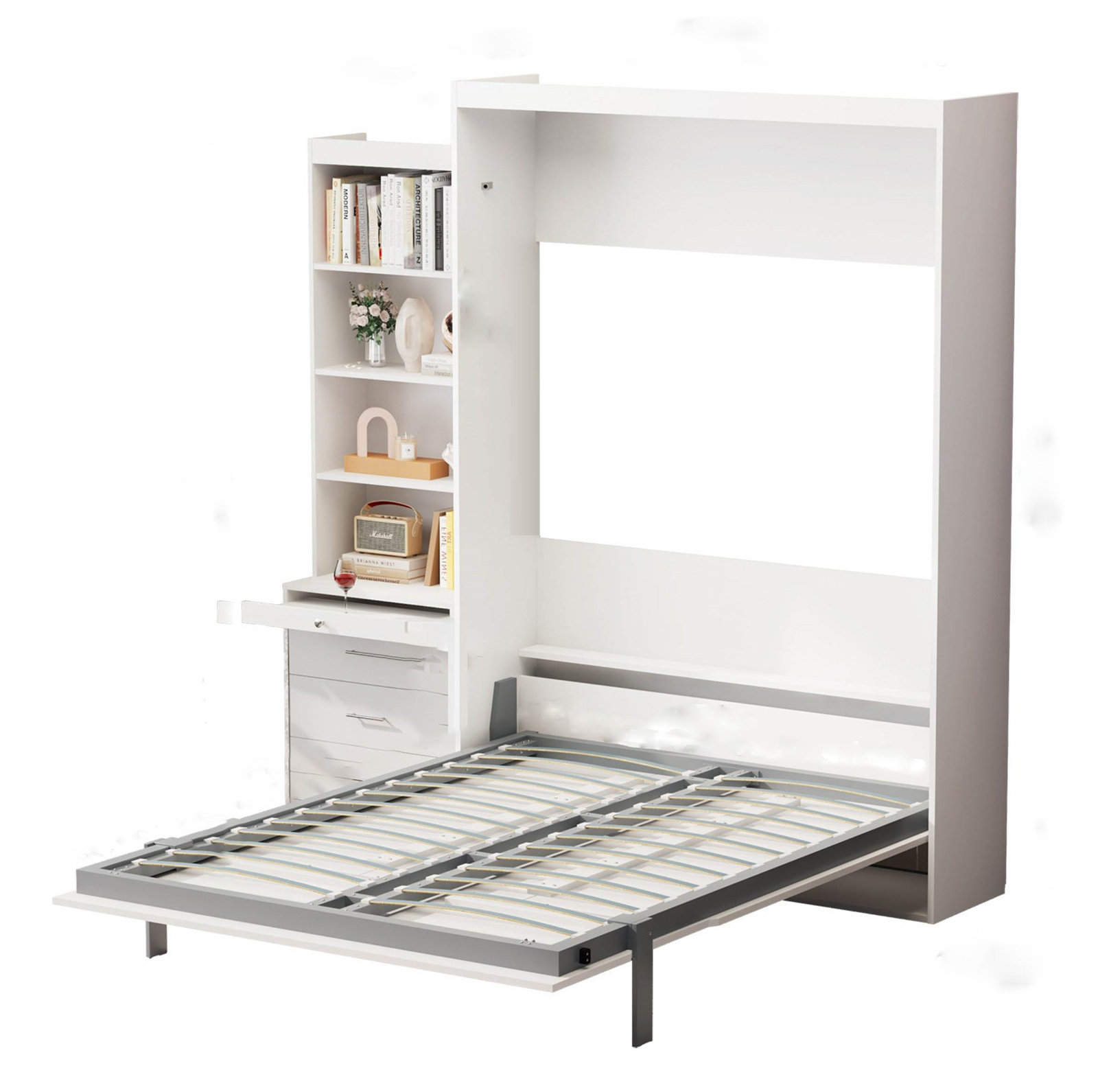 Hokku Designs Jelesa Metal Murphy Bed Wayfair