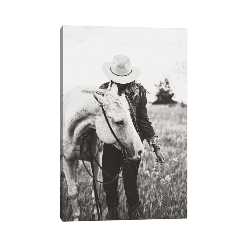 Silver Horse - Wrapped Canvas Print, 66.04 cm H x 45.72 cm W