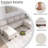 U-SHAPED COMBINATION SOFA WITH SPONGE-FILLEDCUSHIONS-114328275