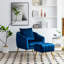 Fauteuil d'appoint avec repose-pieds-446476384