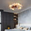 Industrial Modern Remote Control Low Profile Caged Ceiling Fan With Lights, Embedded Ceiling Fan-2053988003