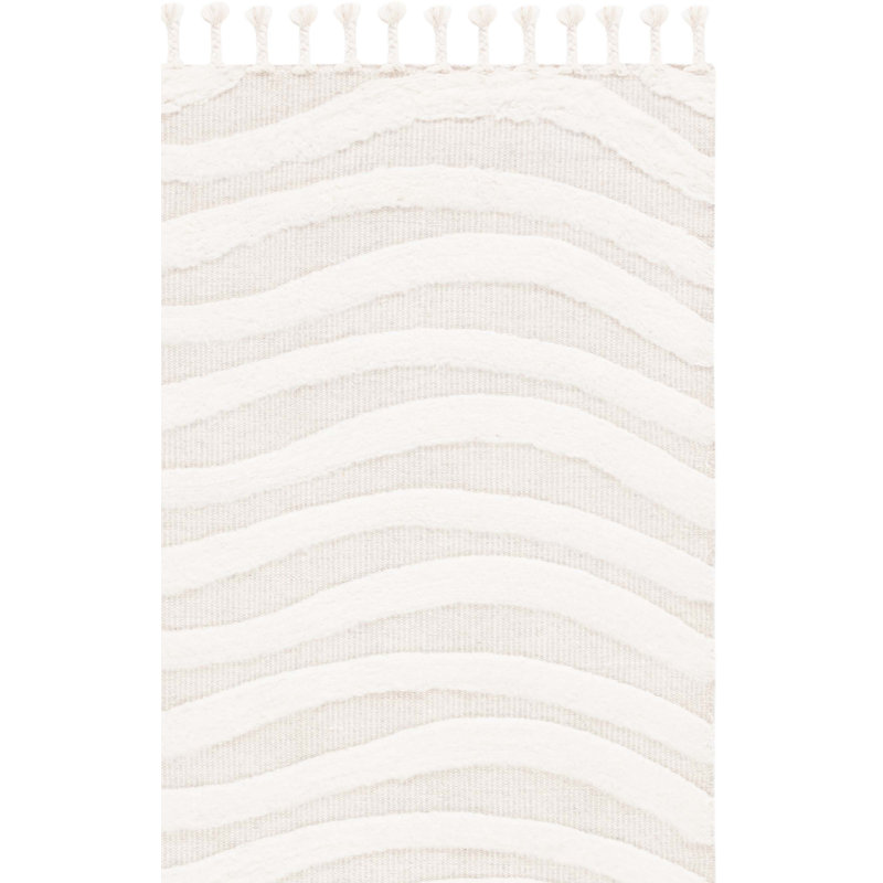 Gurekam Hand Woven Wool Pile Abstract Rug, Rectangle 4' x 6'