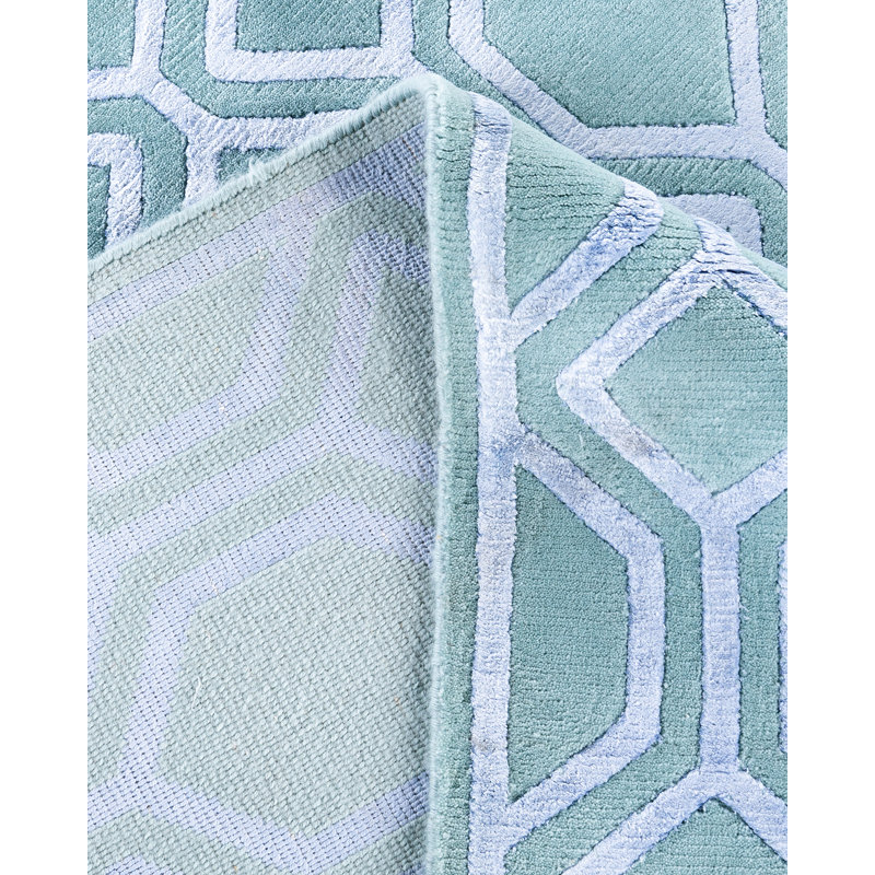 Overdyed One-of-a-Kind Rectangle 8'1" X 9'10" Hand Knotted Area Rug
