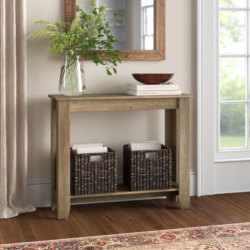 Justine Basilico Console Table, Chêne noueux