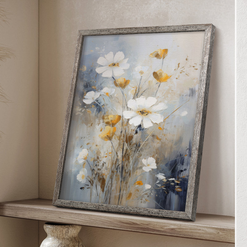 Reproduction encadrée FLORAL Series CCL XXXVI - bois massif, H 11 po x l 9 po