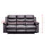 Faux Leather Reclining Sectional Symmetrical