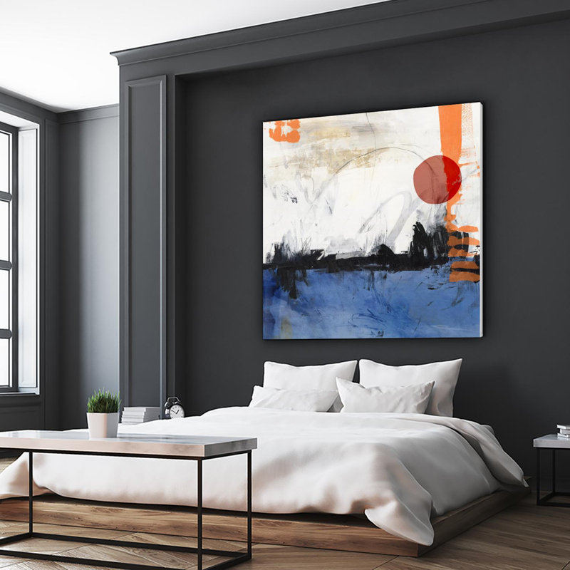 «Midnight Rise I», reproduction d'art sur toile géante 54 po x 54 po, H 54 po x l 54 po x P 1,5 po