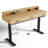 59" L Modern Large Electric Standing Desk With 3 Drawers And Charging Station, Height Adjustable Home Office Computer Desk With Ergonomic Monitor Stand