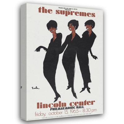 "The Supremes - Lincoln Center - Philharmonic Hall" by  Joe Eula - Gallery Wrap Canvas Wall Art