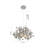 Eclectic 3 Light Chrome Confetti Chandelier-70079949