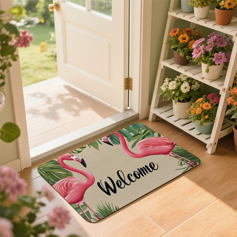 Tapis rose 24 po x 36 po Tropical Beach