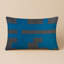Coussin décoratif à carreaux brun intérieur et extérieur-115218651-115218794