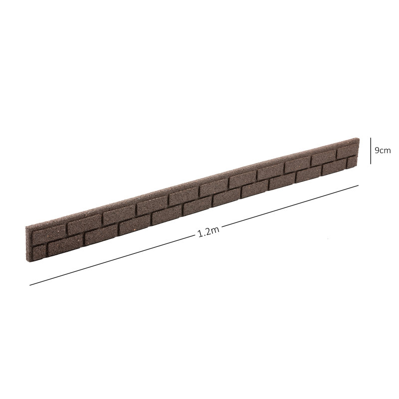 Callye 9cm H x 120cm W Composite Lawn Edging
