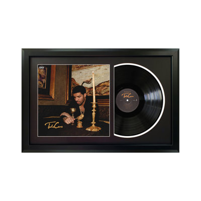 Drake "Take Care" Framed Vinyl Record Wall Art, LP Album Cover Display, Music Memorabilia Decor, Unique Gift for Vinyl Lovers