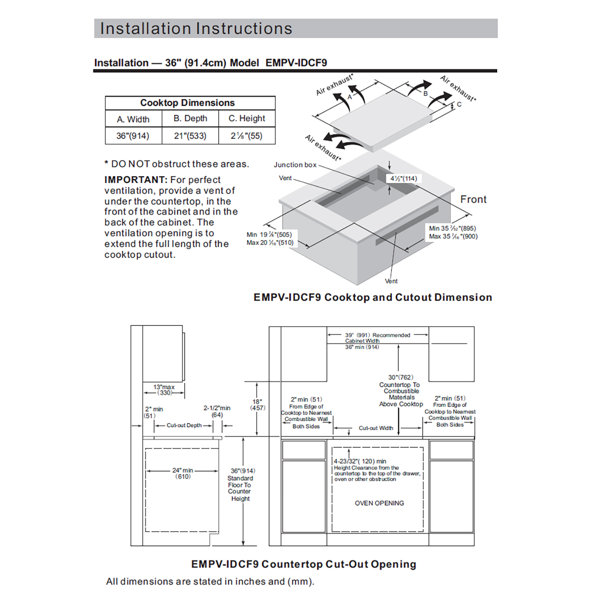 Dimensions du produit