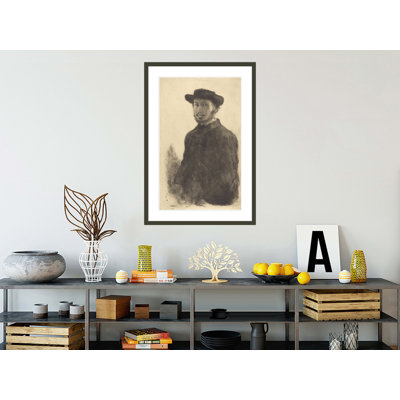 Autoportrait (Edgar Degas par lui-même) par Edgar Degas, impression giclée encadrée