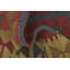 Tapis en laine rouge/beige 3 pi x 4 pi 10 po one-of-kind-noué la main Lorain