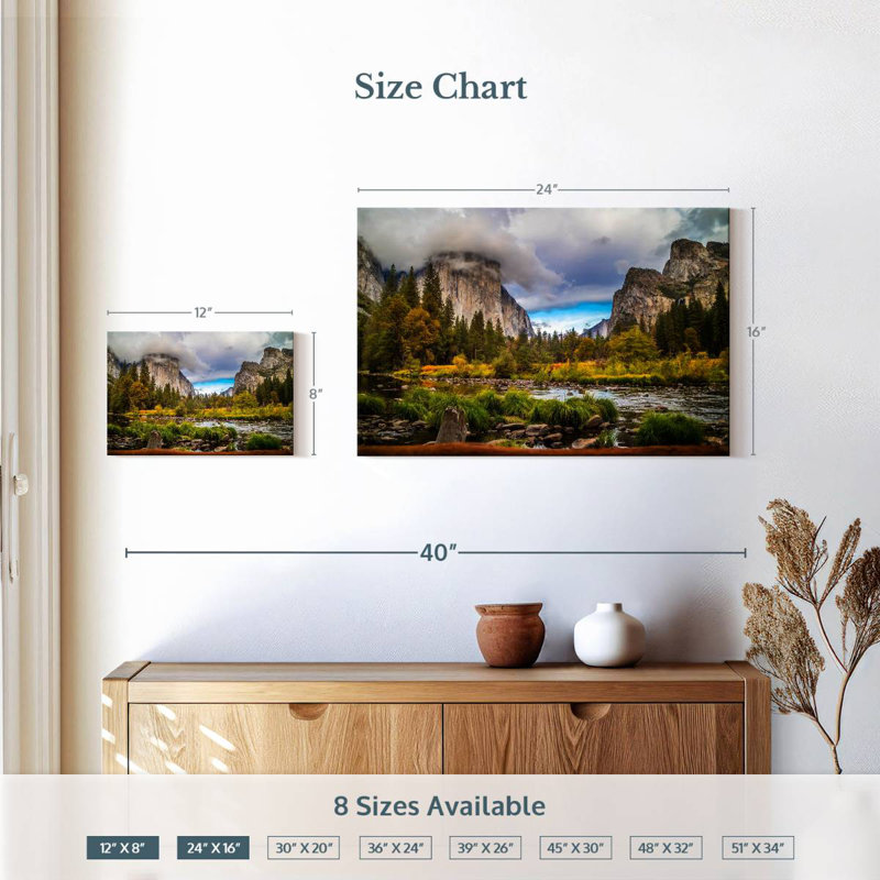 Alvord Yosemite Mirror Lake, 16" H x 24" W