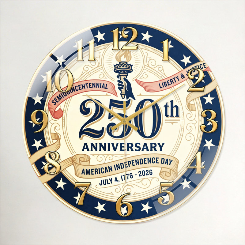 "American Independence USA 250th Anniversary Merchandise", 40 x 40 cm (15,7 x 15,7 pouces)