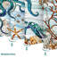 Rideau de douche avec crochets Ocean