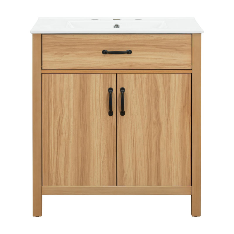 Meuble-lavabo de 30 po avec lavabo en céramique, 30"