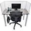 Panneau d'intimité en polycarbonate fixé au bureau-16490129-16490132-16490140