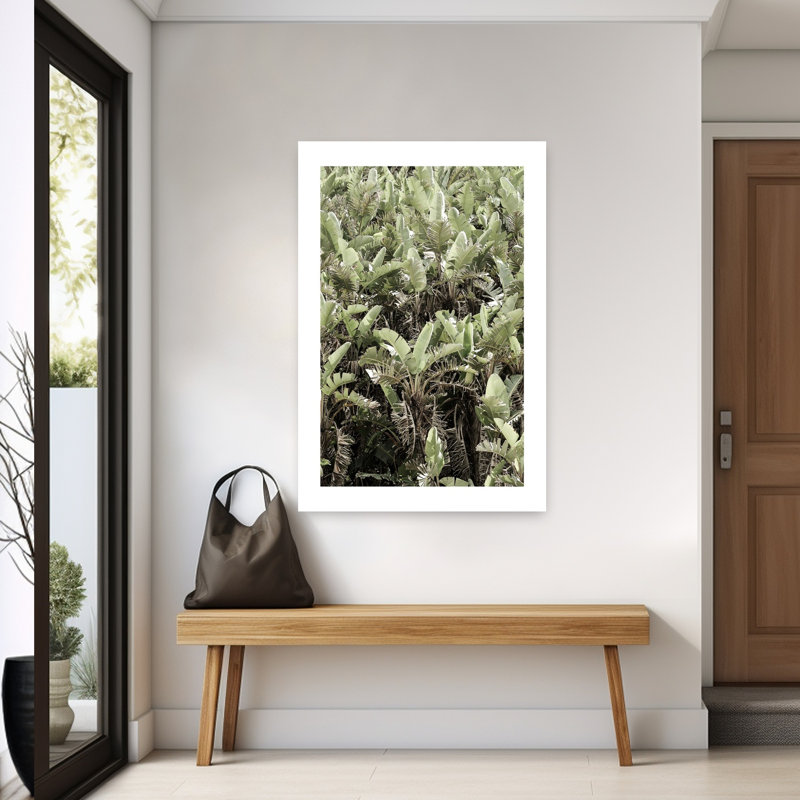Art contemporain, palmier abstrait biologique moderne, art naturel, H 60 po x l 40 po