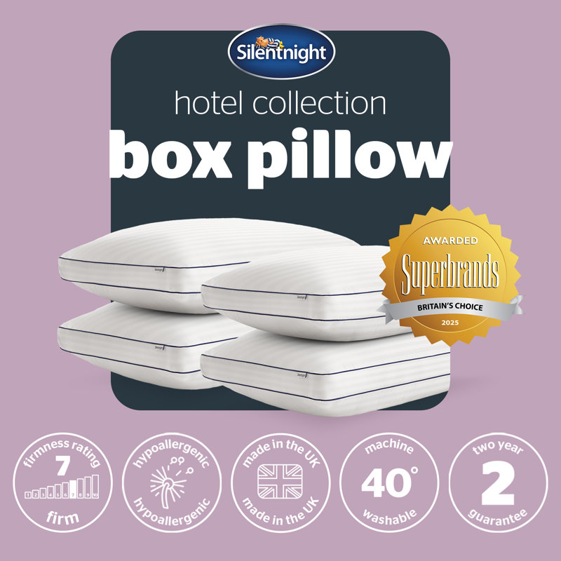 Silentnight Hotel Collection Box Pillows - 4 Pack