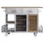 Zepeda Solid Wood Top Kitchen Island