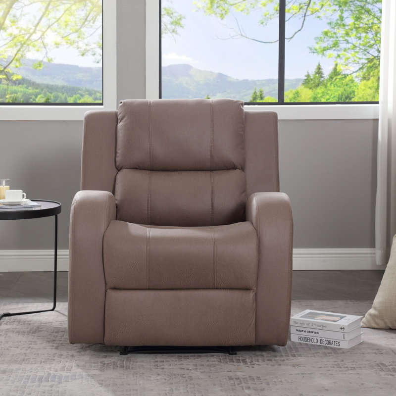 Fauteuil inclinable manuel moderne en similicuir