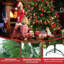 Arbre de Noël artificiel en PE / PVC pré-éclairé, branches à ouverture automatique et support en métal-937089755