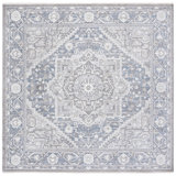 Oriental Area Rug in Grey / Blue