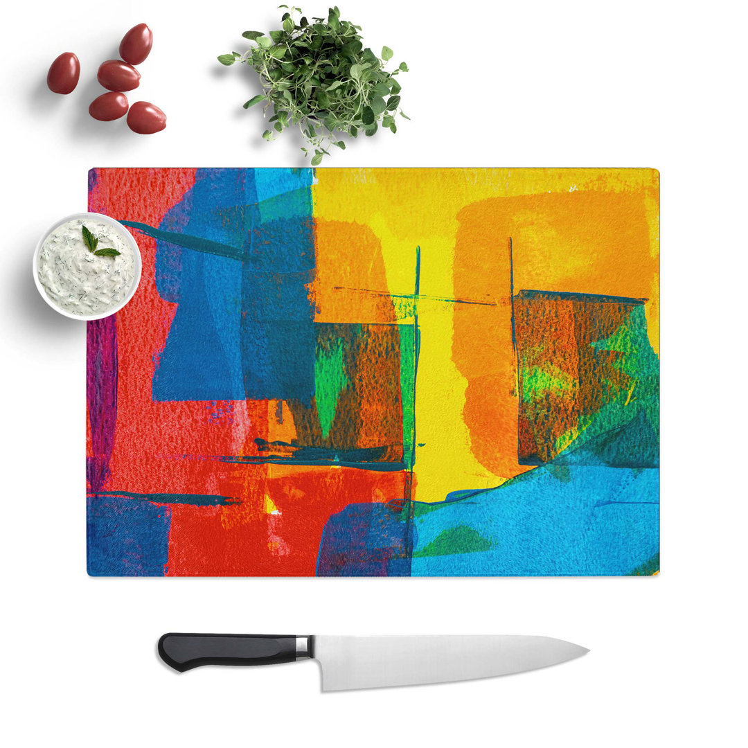 Tempered Glass Art Painting Vol.42 Chopping Board