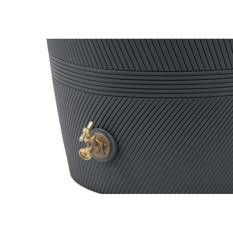 Havana Dark Granite 50 Gallon Rain Saver with Planter Top