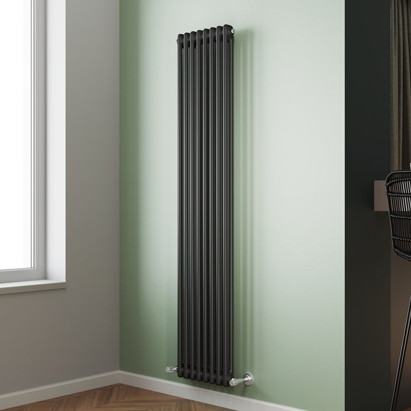 Niven Vertical Designer Radiator, 180cm H x 37cm W x 9cm D