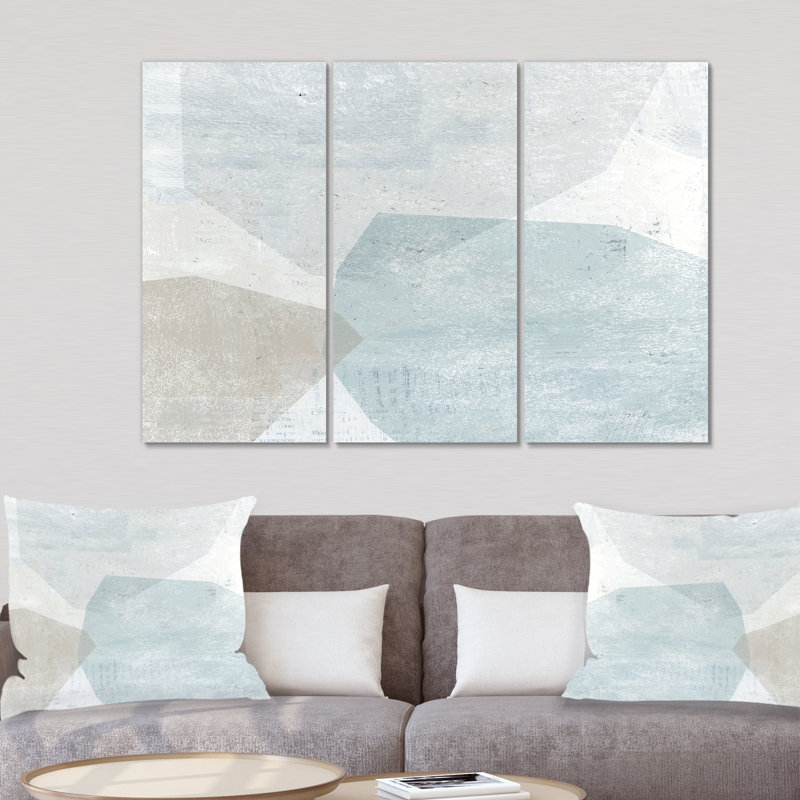 «Gray and White Collage II», impression à multiples images sur toile tendue, H 40 po x l 60 po x P 1 po