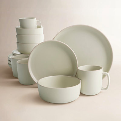 Zuma Stoneware Dinnerware Set - Service for 4