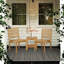 Kasandra Outdoor Teak Dining Side Chair