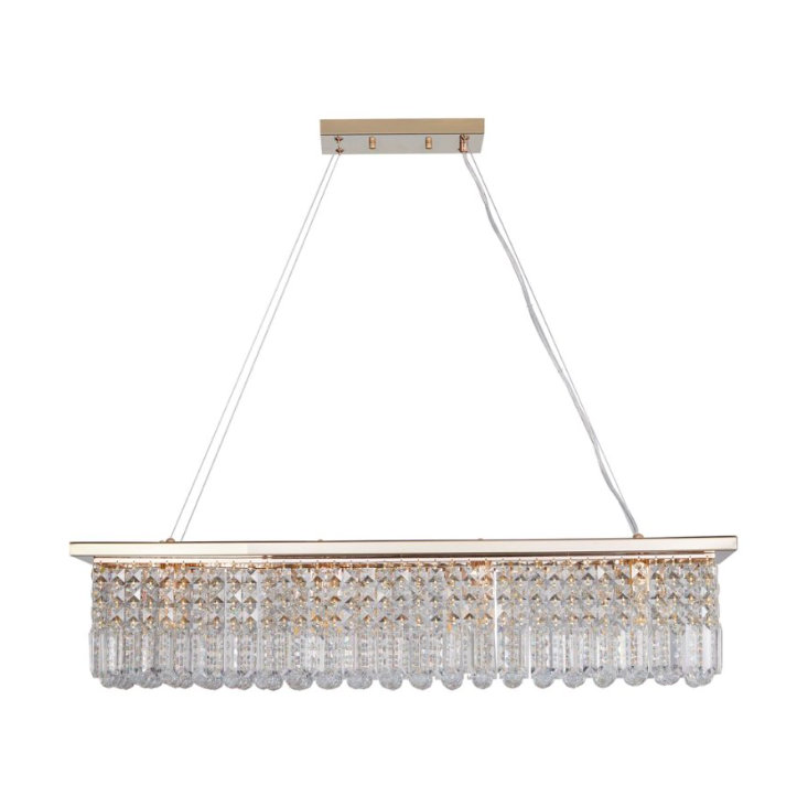 1 - Light Chandelier, Gold