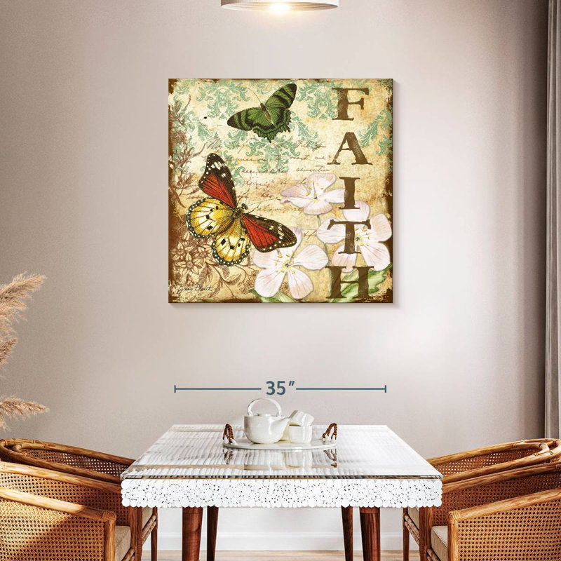 Tergel - Papillons inspirants IV, H 36 po x l 36 po