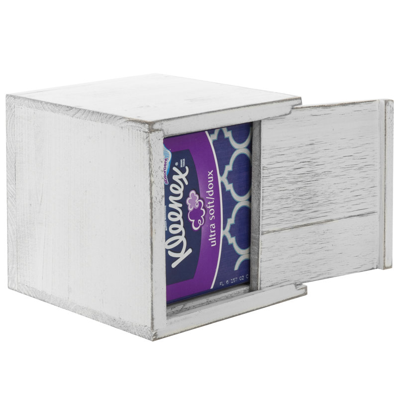 Tissue Box Cover, White
