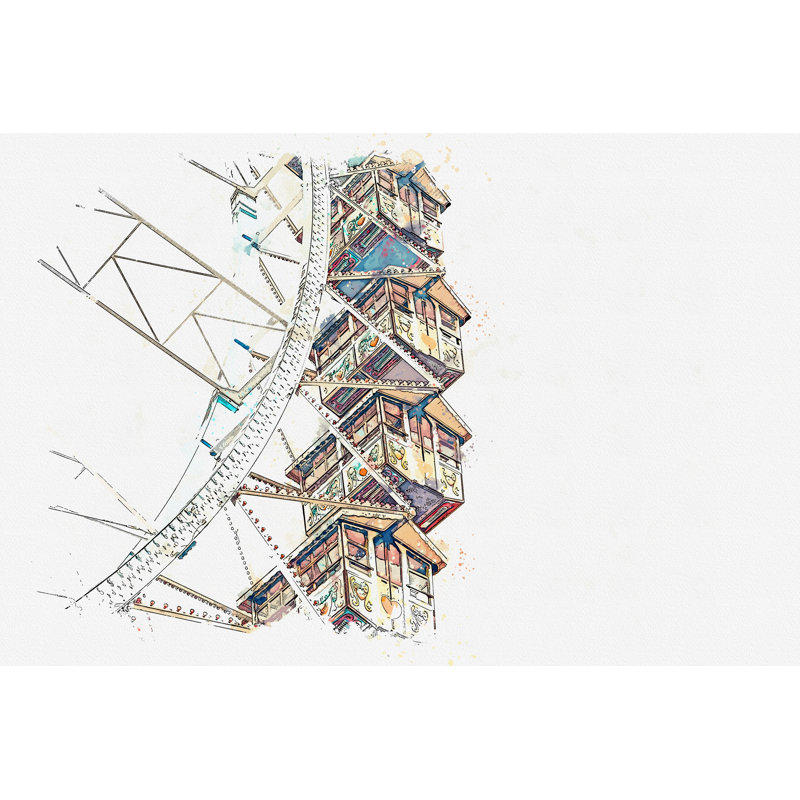 Illustration Aashik de la grande roue, H 8 po x l 12 po