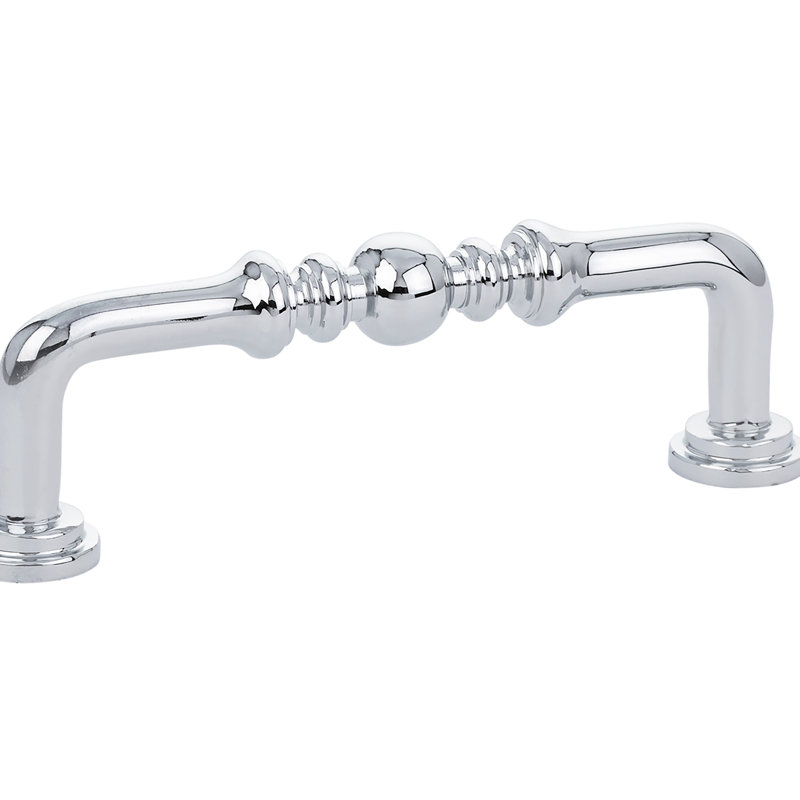 Spindle 6" Center to Center Bar Pull, Polished Chrome, 3.5"