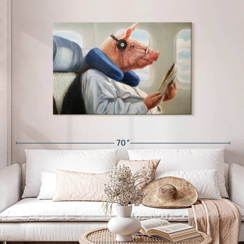 When Pigs Fly II, 30" H x 45" W