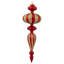 Commercial Size Shatterproof Finial Christmas Ornaments - 14" - Set Of 4-1456959768